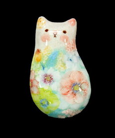 野村晃子 作猫のはし置き猫の焼き物皿や器や鳥や招き猫瀬戸焼ラッキーキャット箸置き