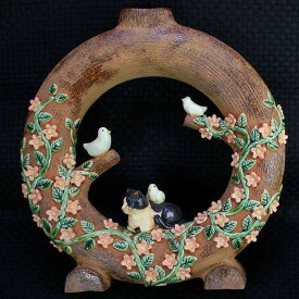 すみ田理恵作猫の花器猫の焼き物たち皿や器や招き猫