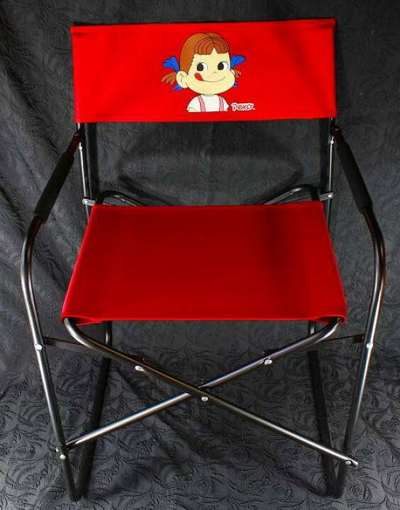 楽天市場】ペコちゃん ディレクターチェア【未使用】不二家 ペコちゃん 