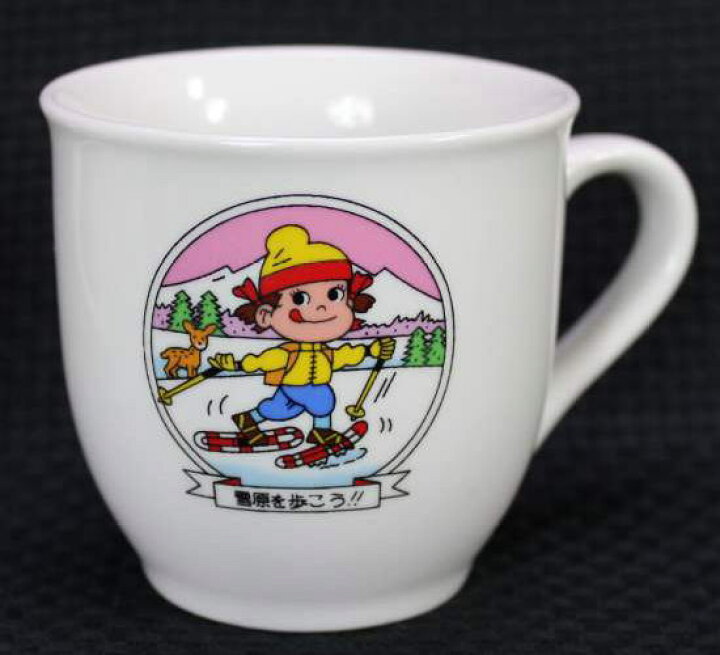 楽天市場】マグカップ型プリンカップ雪原を歩こう!!【未使用】不二家 