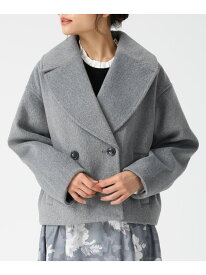 MM548607 ミニシャギービックカラーコート MISCH MASCH ミッシュマッシュ ジャケット・アウター チェスターコート ホワイト グレー【送料無料】[Rakuten Fashion]