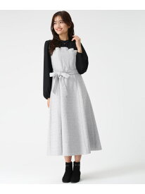 MM547421 ビスチェ風ツイードドッキングワンピース MISCH MASCH ミッシュマッシュ ワンピース・ドレス ワンピース レッド【送料無料】[Rakuten Fashion]