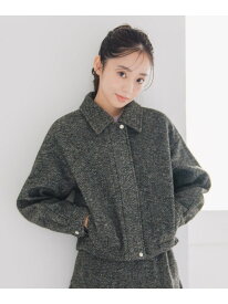 MM548609 ヘリンボーン柄ステンカラージャケット MISCH MASCH ミッシュマッシュ ジャケット・アウター その他のジャケット・アウター ホワイト【送料無料】[Rakuten Fashion]