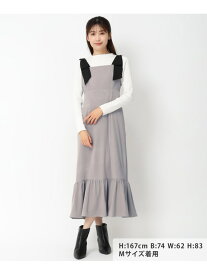 【SALE／58%OFF】【2024秋冬新作】肩リボンジャンスカ/MM437415 MISCH MASCH ミッシュマッシュ ワンピース・ドレス ジャンパースカート ブラウン ブラック グレー【RBA_E】【送料無料】[Rakuten Fashion]