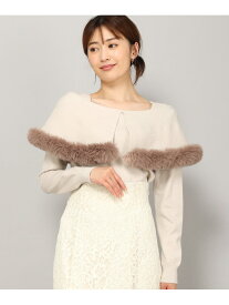 【SALE／30%OFF】ファーケープニット/MM348301 MISCH MASCH ミッシュマッシュ トップス ニット ブラック ベージュ ホワイト【RBA_E】【送料無料】[Rakuten Fashion]