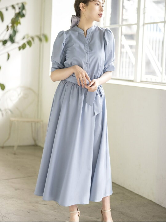 楽天市場 ブラウススカートセットアップ 美人百花4月号掲載 Misch Masch ミッシュ マッシュ ビジネス フォーマル セットアップスーツ ブルー グレー ベージュ ネイビー 送料無料 Rakuten Fashion Misch Masch