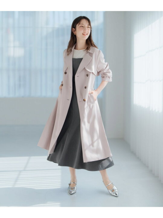楽天市場】【SALE／25%OFF】【2024春夏新作】サイドプリーツトレンチ  