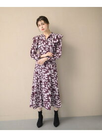 【SALE／60%OFF】【2024秋冬新作】バイカラーフラワーワンピース/MM447411 MISCH MASCH ミッシュマッシュ ワンピース・ドレス ワンピース ブラック ブルー レッド【RBA_E】【送料無料】[Rakuten Fashion]