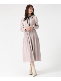 MM547423 配色リボンプリーツシフォンワンピース MISCH MASCH ミッシュマッシュ ワンピース・ドレス ワンピース ブルー ピンク ネイビー【送料無料】[Rakuten Fashion]