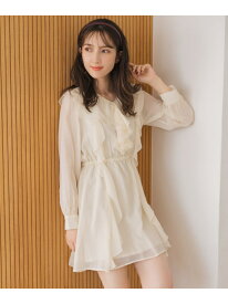 MM537415 フリルミニワンピース MISCH MASCH ミッシュマッシュ ワンピース・ドレス ワンピース ホワイト ブラック【送料無料】[Rakuten Fashion]