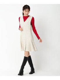 【SALE／61%OFF】【2024秋冬新作】ツイードミニジャンスカ/MM447403 MISCH MASCH ミッシュマッシュ ワンピース・ドレス ジャンパースカート ベージュ ブラック【RBA_E】【送料無料】[Rakuten Fashion]