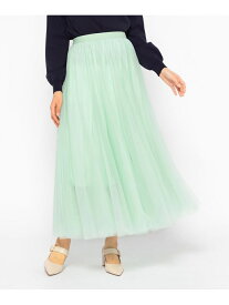 【SALE／45%OFF】チュールスカート MISCH MASCH ミッシュマッシュ スカート ミディアムスカート グリーン ピンク ホワイト ブラウン【RBA_E】[Rakuten Fashion]