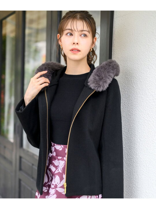 楽天市場】【SALE／46%OFF】美シルエットで大人気!フードファー付き 