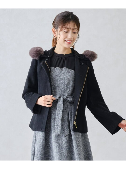 楽天市場】【SALE／60%OFF】美シルエットで大人気!フードファー付き  
