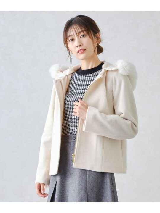 楽天市場】【SALE／46%OFF】美シルエットで大人気!フードファー付き  