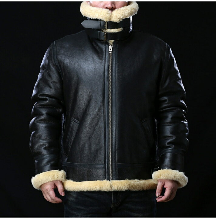 フライトジャケットラム革ジャケット本革ジャケット羊革レザージャケット刺繍革ジャンメンズ