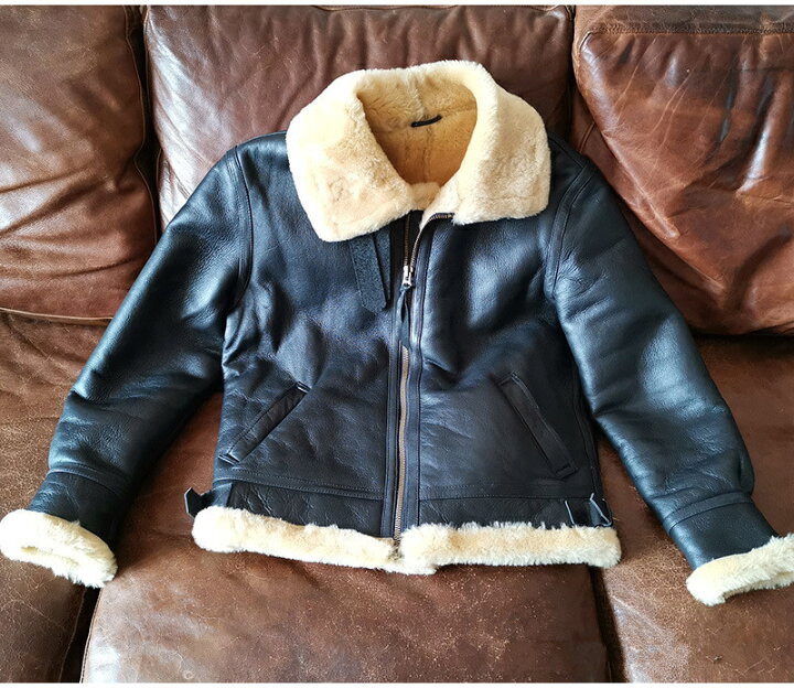 Ｂ-3ムートンジャケットムートB3フライトジャケットムートンジャケット本革フライトジャケット本革本皮メンズボアジャケット防寒