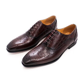 ビジネスシューズ　本革靴　 紳士靴　ウイングチップ　 内羽根 ドレスシューズ　革靴　メンズ