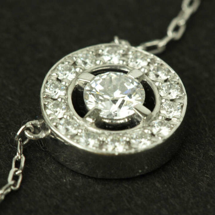 楽天市場】ダイヤモンド 0.10ct ラウンドカット ネックレス Pt850 