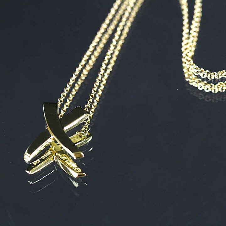 楽天市場】Tiffany&Co. ティファニー グラフィティ キス ネックレス X 