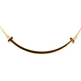 Tiffany&Co. ティファニー Tスマイル スモール K18PG ピンクゴールド 18金 ネックレス 全長約45cm 21159 【中古】