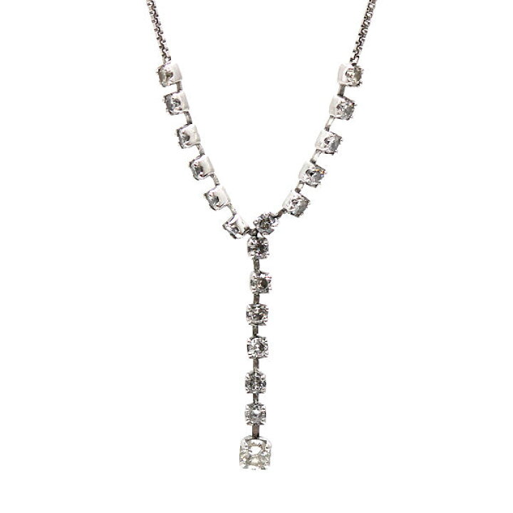 楽天市場】Pt850 ダイヤモンドネックレス 約40cm 約3.2g 0.50ct 