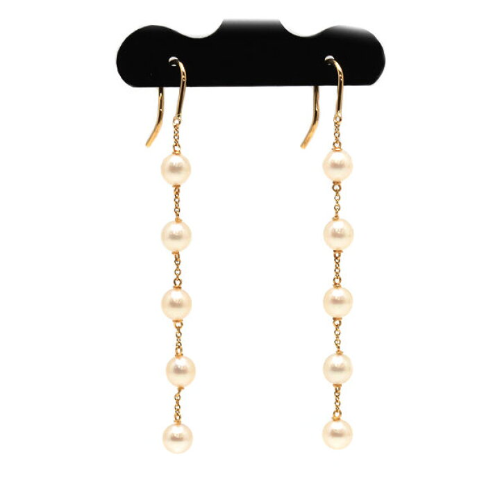 楽天市場】Tiffany&Co. ティファニー パール バイザヤード ピアス K18  