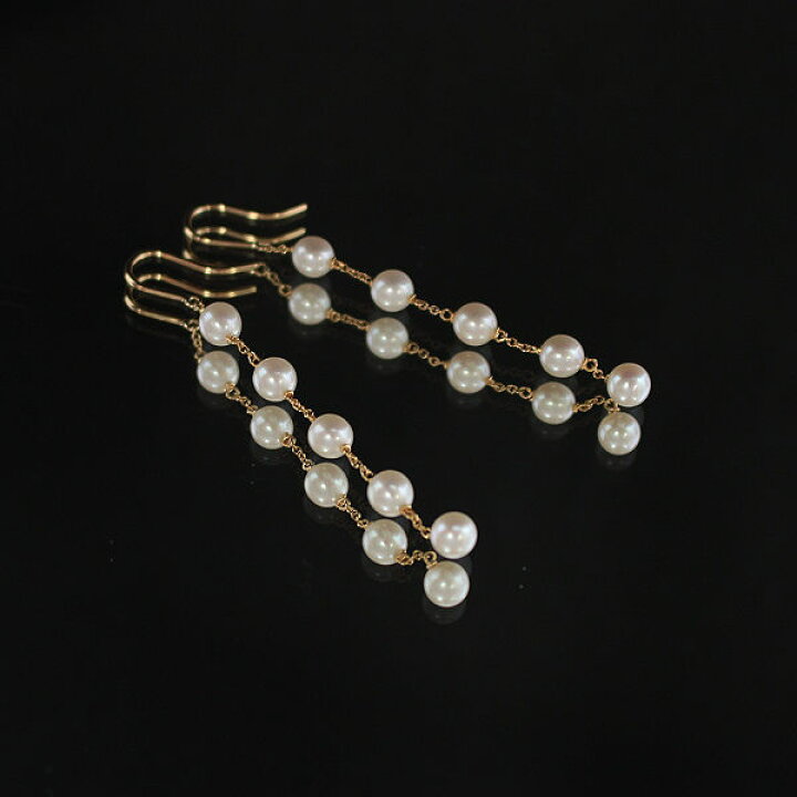 楽天市場】Tiffany&Co. ティファニー パール バイザヤード ピアス K18  