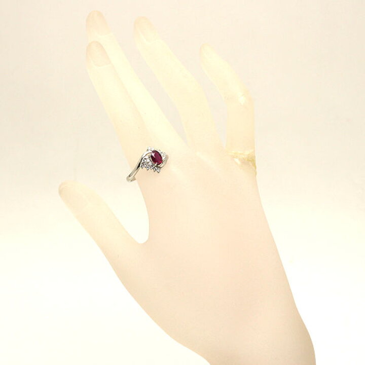 楽天市場】Pt900 ルビーリング 17号 1.076ct ダイヤモンド 0.28ct 