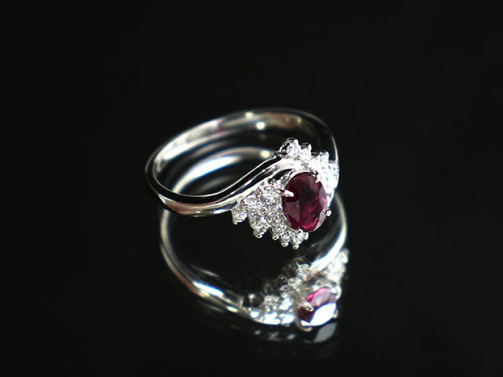 楽天市場】Pt900 ルビーリング 17号 1.076ct ダイヤモンド 0.28ct 
