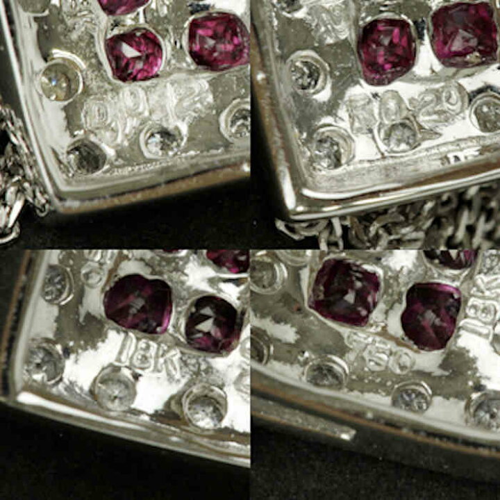 楽天市場】ルビー 0.20ct ダイヤモンド 0.12ct ネックレス K18WG 