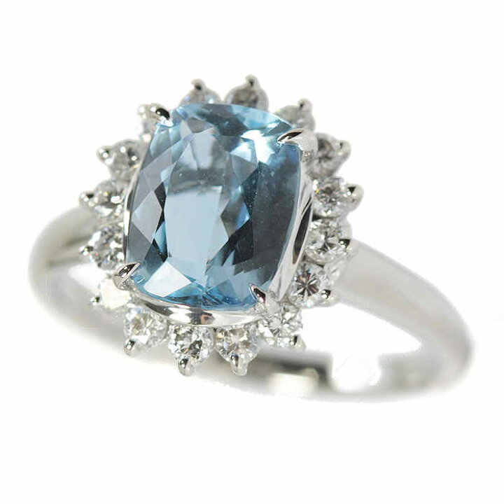 楽天市場】1.504/0.43ct アクアマリン リング 12号 Pt900 プラチナ 