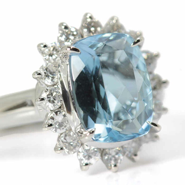 楽天市場】1.504/0.43ct アクアマリン リング 12号 Pt900 プラチナ 