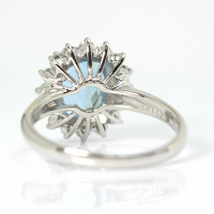 楽天市場】1.504/0.43ct アクアマリン リング 12号 Pt900 プラチナ 