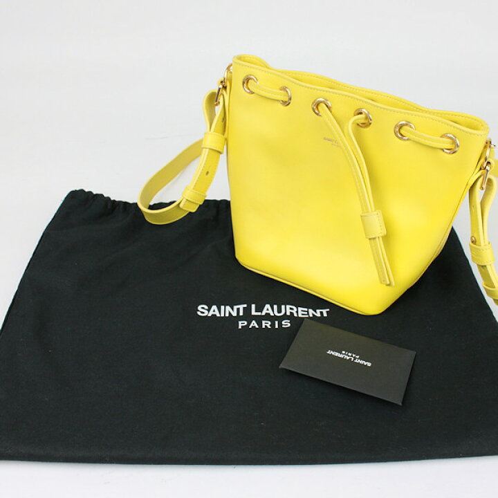 SAINT LAURENT サンローラン エマニュエル 2WAY バケット ハンドバッグ ショルダーバッグ イエロー 10133【中古】 | たまや質店