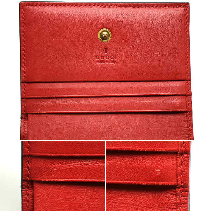 楽天市場】GUCCI グッチ チェリー 二つ折りコンパクト財布 476050  