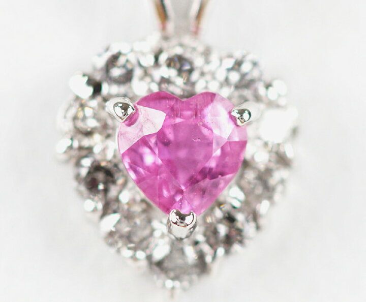 楽天市場】K18WG ピンクサファイア 0.25ct ネックレス 18金 ホワイト 