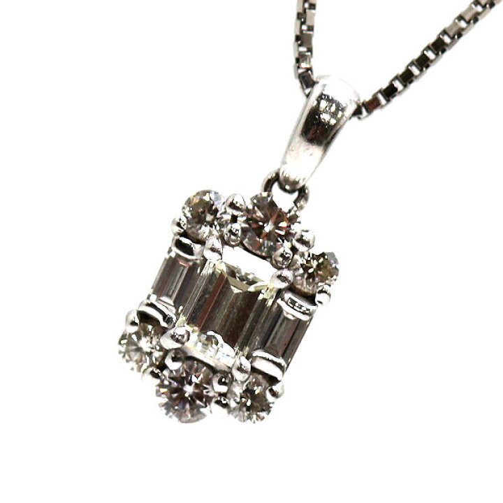 楽天市場】Pt900 Pt850 ダイヤモンドネックレス 0.256ct/0.30ct 約45cm  