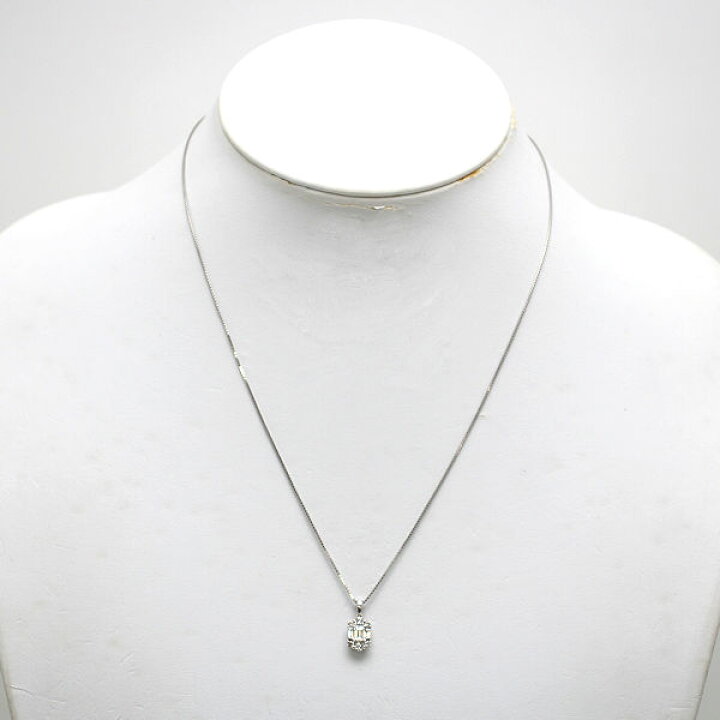 楽天市場】Pt900 Pt850 ダイヤモンドネックレス 0.256ct/0.30ct 約45cm 