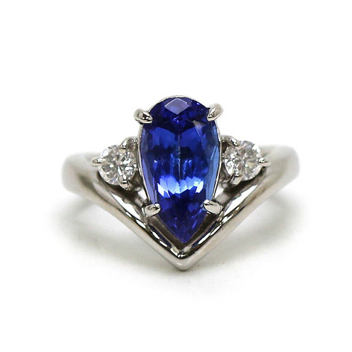 楽天市場】Pt900 タンザナイトリング 7号 2.87ct ダイヤモンド 0.28ct 