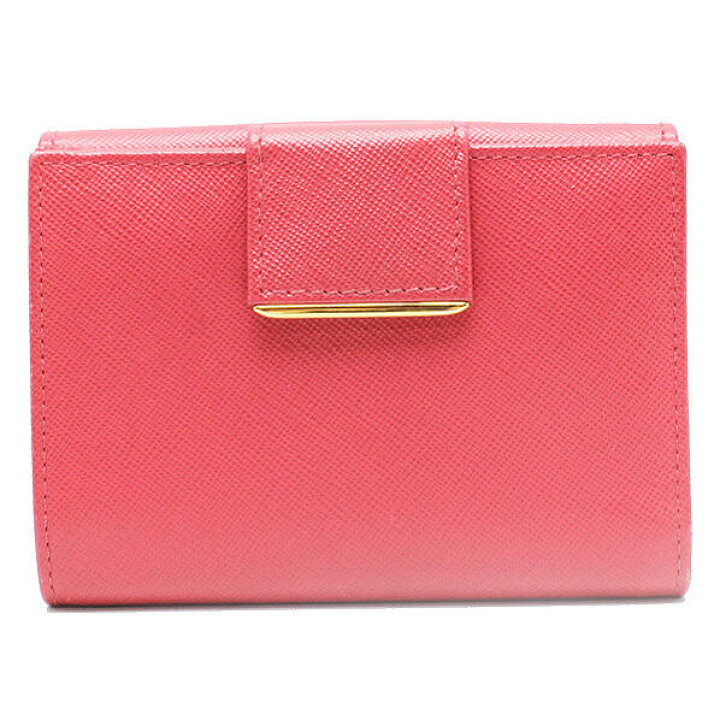 楽天市場】PRADA プラダ Wホック財布 1M0523 ピンク PEONIA レザー  