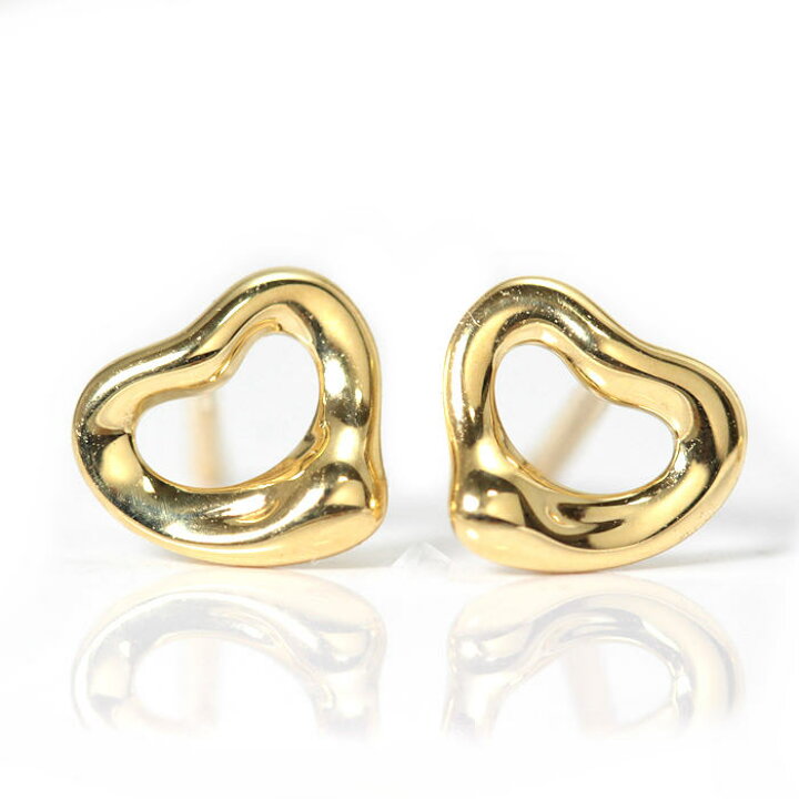 楽天市場】Tiffany＆Co. ミニ オープンハート ピアス K18 18金  