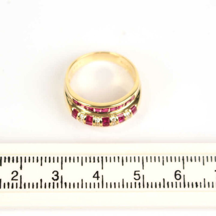 楽天市場】ルビー リング 1.94/0.10ct 12.5号 K18 ダイヤモンド 18金 