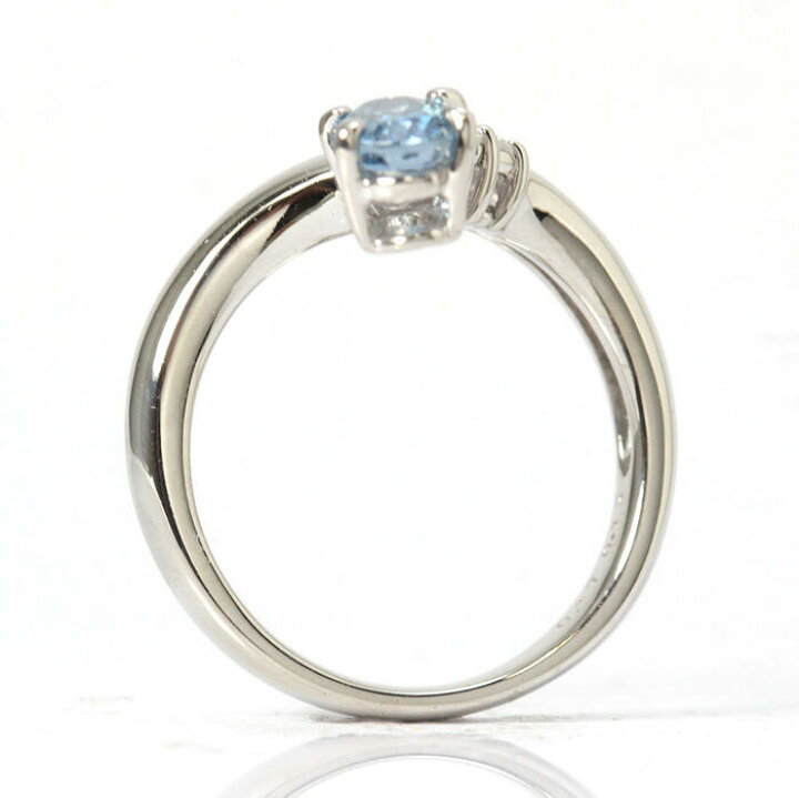 楽天市場】アクアマリン ダイヤモンド リング 0.47/0.13ct Pt900 10号 