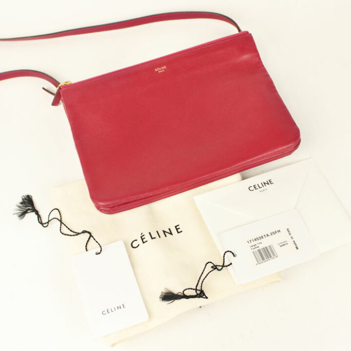 楽天市場】CELINE / セリーヌ トリオ ラージ 斜め掛け ショルダー  