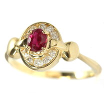 楽天市場】k18 リング 中古（種類（宝石）ルビー）（ジュエリー  