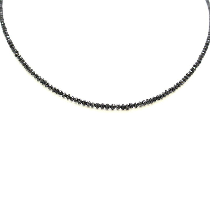 楽天市場】ブラックダイヤモンドネックレス 20.00ct 18金ホワイト 