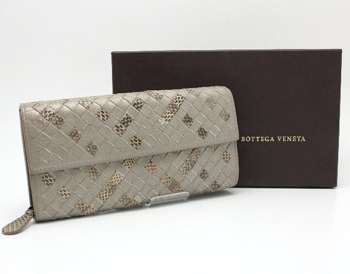 楽天市場】BOTTEGA VENETA ボッテガヴェネタ 二つ折り長財布 イントレ 