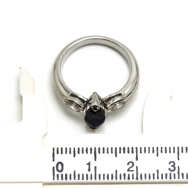 楽天市場】Pt900 ブルーサファイアリング 12号 約7.6g 1.55ct 