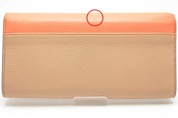 楽天市場】クロエ CHLOE 二つ折り長財布 オレンジフィズ 81551【中古 